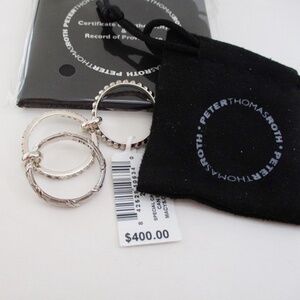 PETER THOMAS ROTH 3-Pcs. Connected Stacking Rings - Sterling Silver